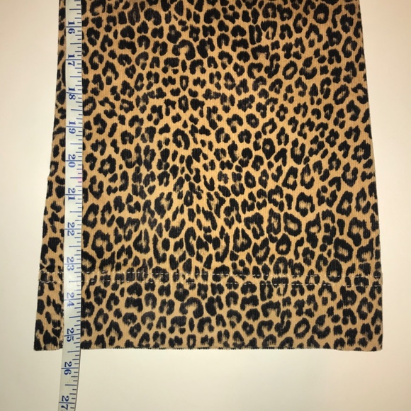 NWT Jcrew Girls Wide Leg Flare Leopard Print Corduroy Pants Trouser Thin Wale 12 - Picture 9 of 11